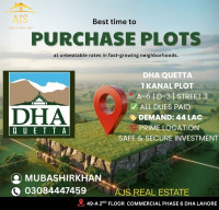 DHA QUETTA 1 KANAL PLOT FOR SALE